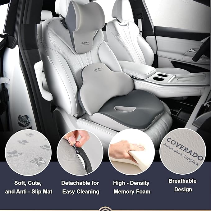 Coverado Car Seat Cushion and Lumbar Support - Image 5