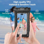 NEPHI IP68 Waterproof Phone Pouch -Up to 8.0"，Adjustable Neck Lanyard Floating - Image 5