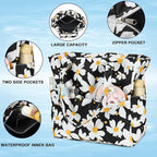 LEDAOU Beach Bag Waterproof Sandproof Women Tote Bag Pool Bag - Image 3