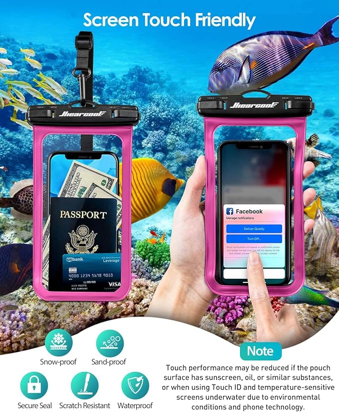 Hiearcool Waterproof Phone Pouch, Waterproof Phone Case - Image 6
