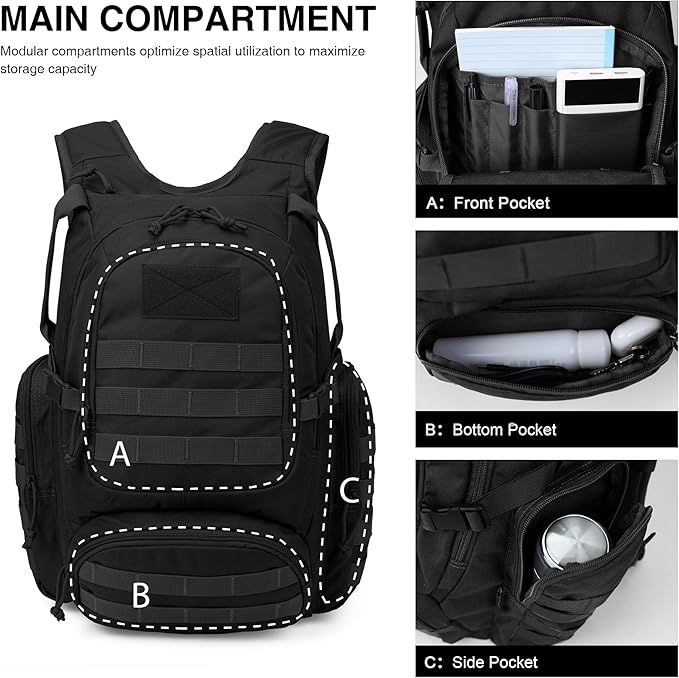 Mardingtop 25L Tactical Backpacks Molle Hiking daypacks - Image 4