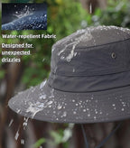 Home Prefer UPF50+ Mens Sun Hat Wide Brim Fishing Hat Sun Protection Beach - Image 2