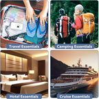 36 Pcs Travel Hangers Portable Foldable Travel Hanger Organizer, Plastic Cruise - Image 4