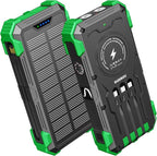 Solar Charger Power Bank, 42800mAh Wireless Portable Charger by Sudrov