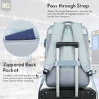 MOMUVO Large Travel Backpack Women, Flight Approved Carry On Backpack, Water - Image 4