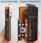 Wallet for Men with Money Clip Coins Pocket ID Window Gift Boxed, Slim Smart - Image 3