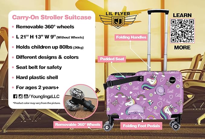Younglingz LIL FLYER GO Version 2 Ride On Suitcase - Image 8