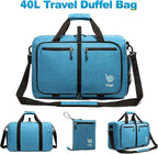 Bago Foldable Duffel Bags for Traveling Women & Men - 40L Sports Packable - Image 11