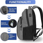 LARIPOP Travel Laptop Backpack, 15.6 Inch Business Laptop backpack - Image 3