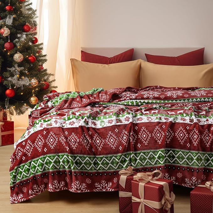 PHF Printed Fleece Blanket Queen Size, No Shed No Pilling Ultra Soft Plush Cozy - Image 2