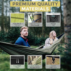 Miztli Camping Hammock -Portable Hammock w/Spacious Net & Tree Straps - Image 5