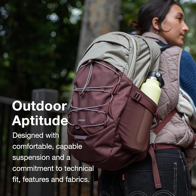Osprey Quasar 26L Commuter Backpack, Alpaca Tan/Latte Brown Heather - Image 4