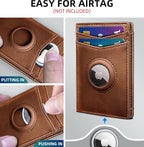 Airtag Wallet for Men- with Money Clip Gift Boxed, Magnetic Closure Slim - Image 3