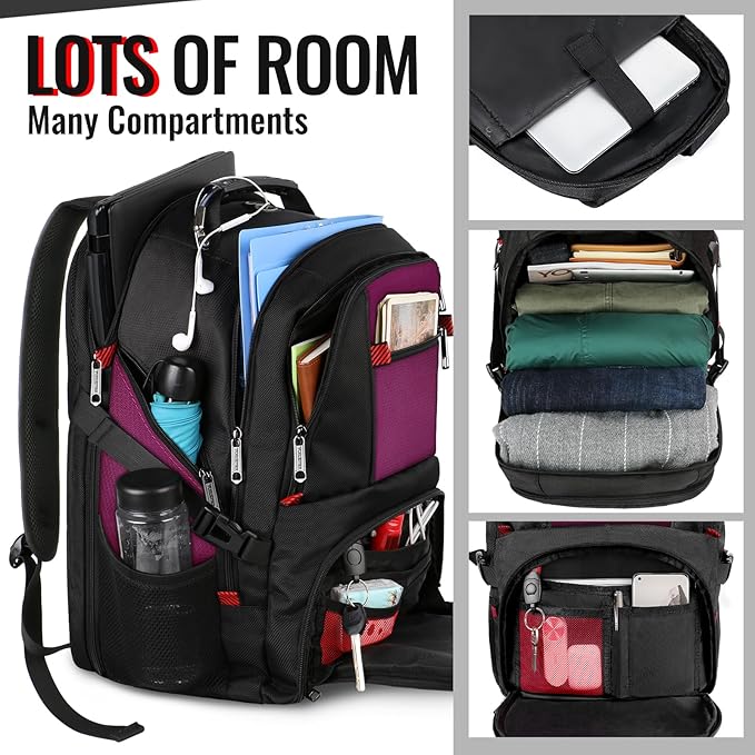 YOREPEK 18.4 Laptop Backpack, Large Backpacks Fit Most 18 Inch Laptop - Image 2