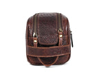 10" Premium Leather Toiletry Travel Pouch - Image 6