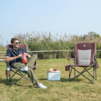EVER ADVANCED Oversized Folding Camping Chair, - Image 2