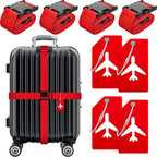 Weewooday 8 Pcs Luggage Straps Suitcase Tags Set by Weewooday