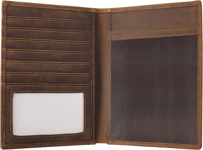 Jack&Chris Leather Passport Holder RFID Blocking Passport Travel Wallet Cover by JackChris