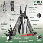 FLISSA Multitool, 18 in 1 Camo Multitool Pliers - Image 3
