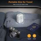 Italy Travel Plug Adapter 2 Pack, TESSAN Italy Power Adaptor - Image 5