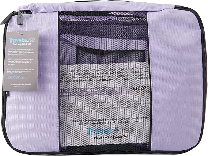 TravelWise Luggage Packing Organization Cubes 5 Pack, 2 Small, 2 Medium - Image 4