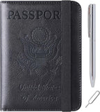Passport Holder Cover Wallet Travel Essentials Leather Rfid Blocking Case by LOHASLIFE