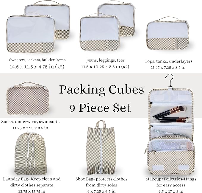 9 Set Packing Cubes - Image 2