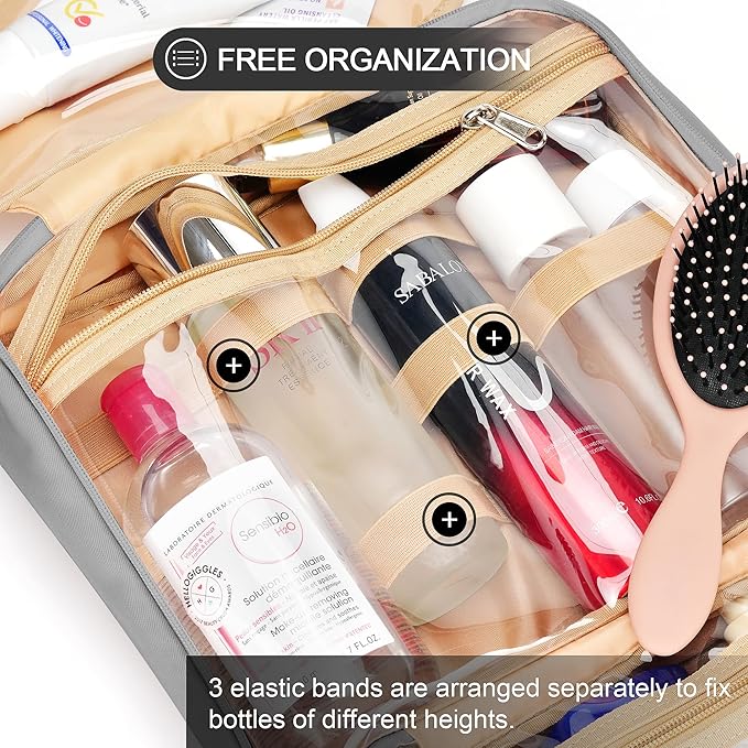 Travel Hanging Toiletry Bag for Women, - Image 6