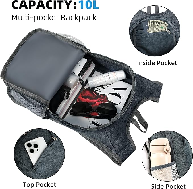 Lightweight 10L Foldable Travel Backpack - Image 3