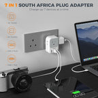 South Africa Plug Adapter 2 Pack, TESSAN Type M Power Adapter - Image 3