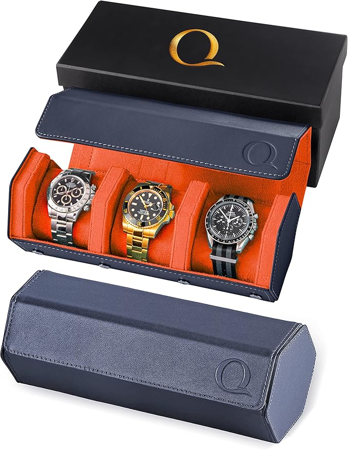 Napa Leather Watch Rolls for Men by QWatch