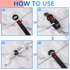60x Cable Management Ties, Cord Wraps Black 6 Inches, Reusable Tidy Wire Ties - Image 6