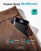 INIU Portable Charger, Smallest 22.5W 20000mAh USB C in & Out Power Bank Fast - Image 2