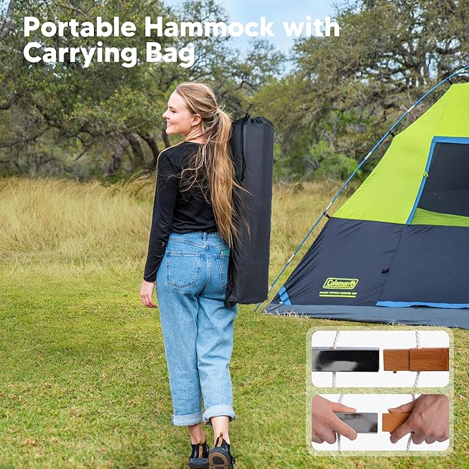 SUNCREAT Hammocks 14 FT Quick Dry Hammock Double Size - Image 4