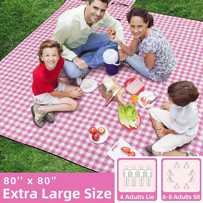 ZAZE Picnic Blanket Waterproof Sandproof, Big XL Outdoor Blankets - Image 2