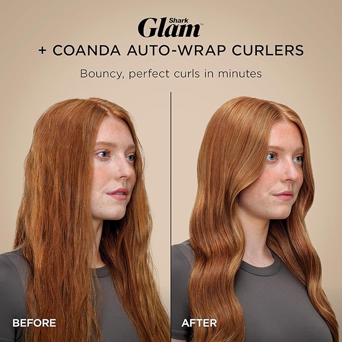 Shark Glam Hot Tool Air Styling Drying System, with Silki Straightener & Glossi Glosser, for Drying, Curling, Straightening & Glossing with Diffuser, Starlight Dream, HD6042SPL