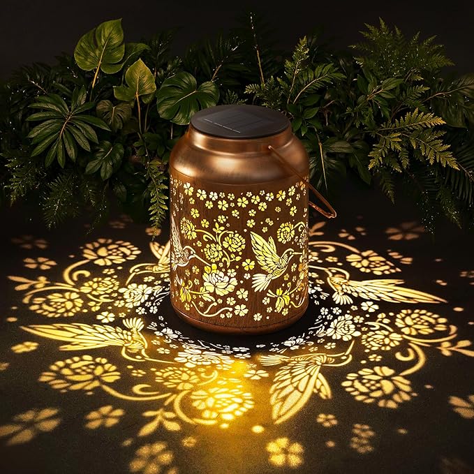 TECKNET Hummingbird Solar Lanterns Outdoor Waterproof by Tecknet
