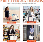 CB STATION Medium Classic Canvas Tote Bag - Image 6
