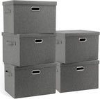 Large 17" 36 Quart Collapsible Stackable Storage Bins by GraciadecoStorage