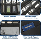Electronic Organizer Travel Case, All-in-One Portable Cable Organizer Bag - Image 4