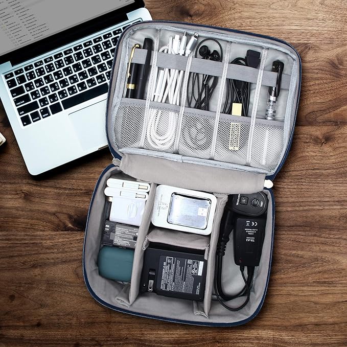 Electronics Organizer Travel Universal Cable Organizer Bag Waterproof - Image 5
