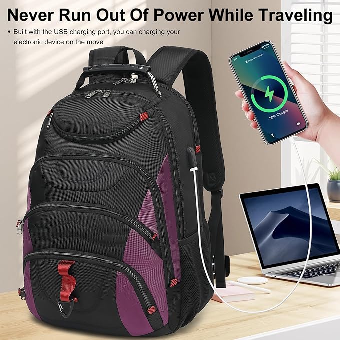 Boavan Laptop Backpack for men, 17.3 inch Laptop Bag - Image 7