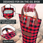 opux Wine Bag Single Bottle Carrier Tote, Insulated Travel Wine Cooler Bag - Image 4