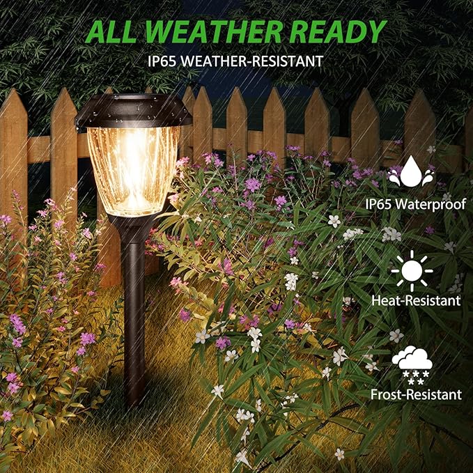 XMCOSY+ Solar Lights Pathway Outdoor - Image 6