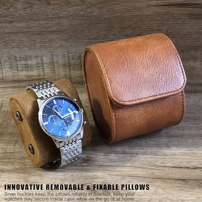 Longjet Watch Roll Travel Case for Men Portable Watches Organizer Box - Image 6