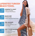 Oversized Sand Resistant Prewashed Turkish Cotton Quick Drying, Lightweight - Image 3