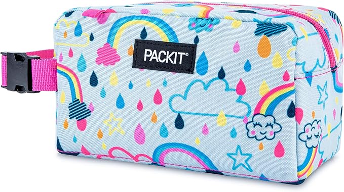 PackIt Freezable Snack Box, Rainbow Sky, Built - Image 2