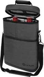 opux 2 Bottle Wine Carrier Tote, Insulated Leakproof Wine Cooler Bag, Wine by OPUX
