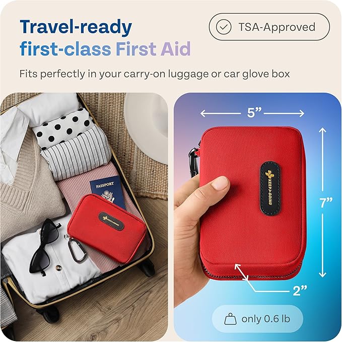 KeepGoing Travel First Aid Kit for Car, Camping and Outdoor Emergencies - Image 3