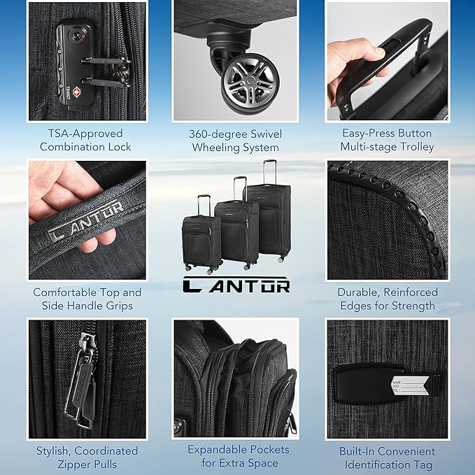 Cantor Ultra Lightweight Softside Luggage - Image 4